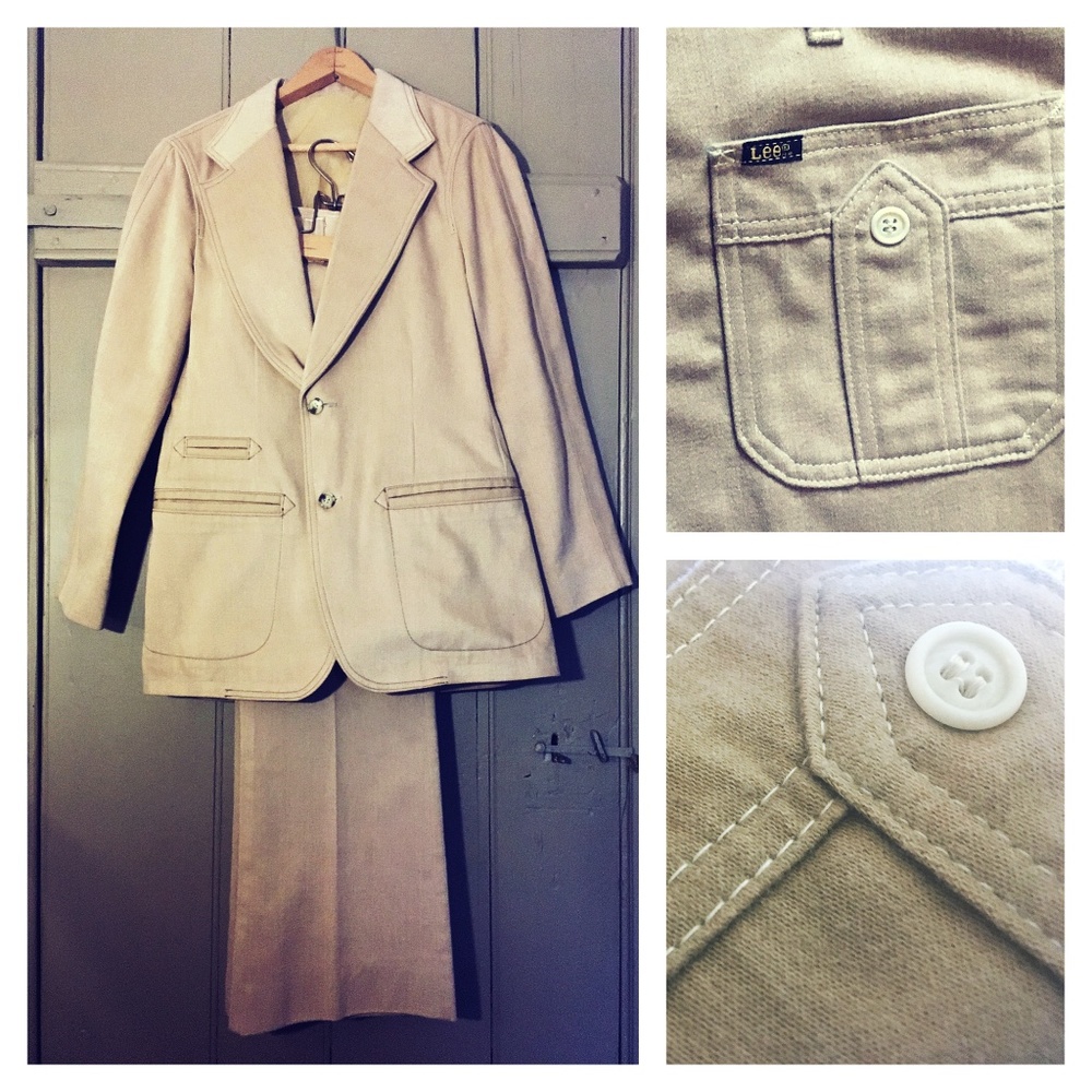 VTG Lee | Polyester/Cotton Suit | 38R